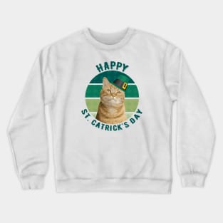 St Catrick's Day St Catty's Day Crewneck Sweatshirt